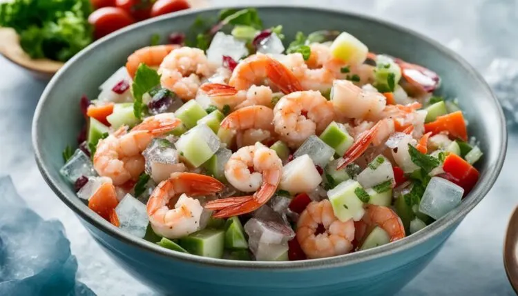 Freezing Seafood Salad