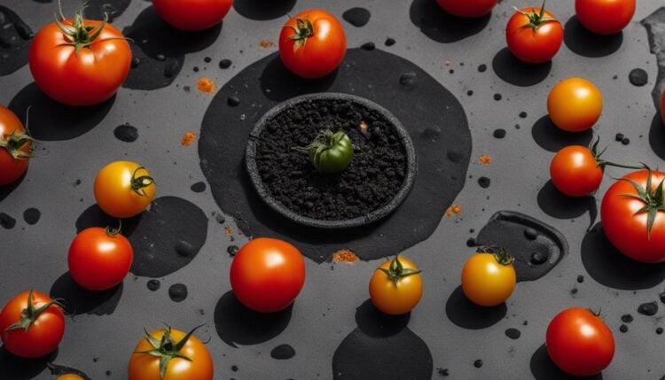risks of black spots on tomatoes