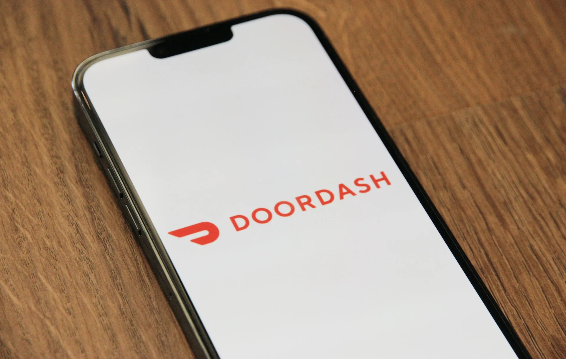 Doordash app on smartphone
